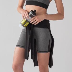 Lululemon Train Times Short *6" Heathered Black / Black